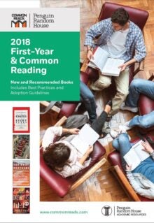 First-Year & Common Reading – 2018 – Penguin Random House cover