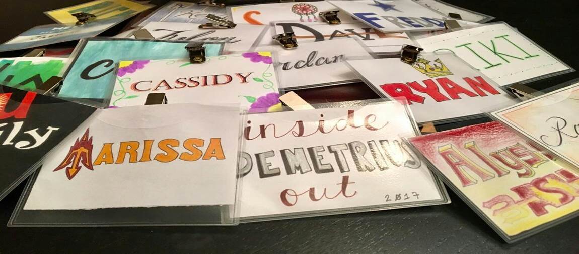 inside-out prison exchange nametags