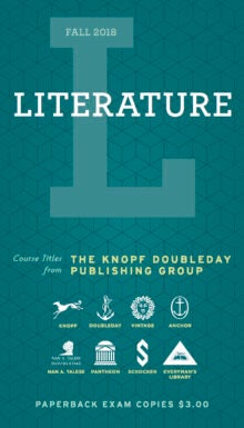 Knopf Doubleday Literature Fall 2018 cover
