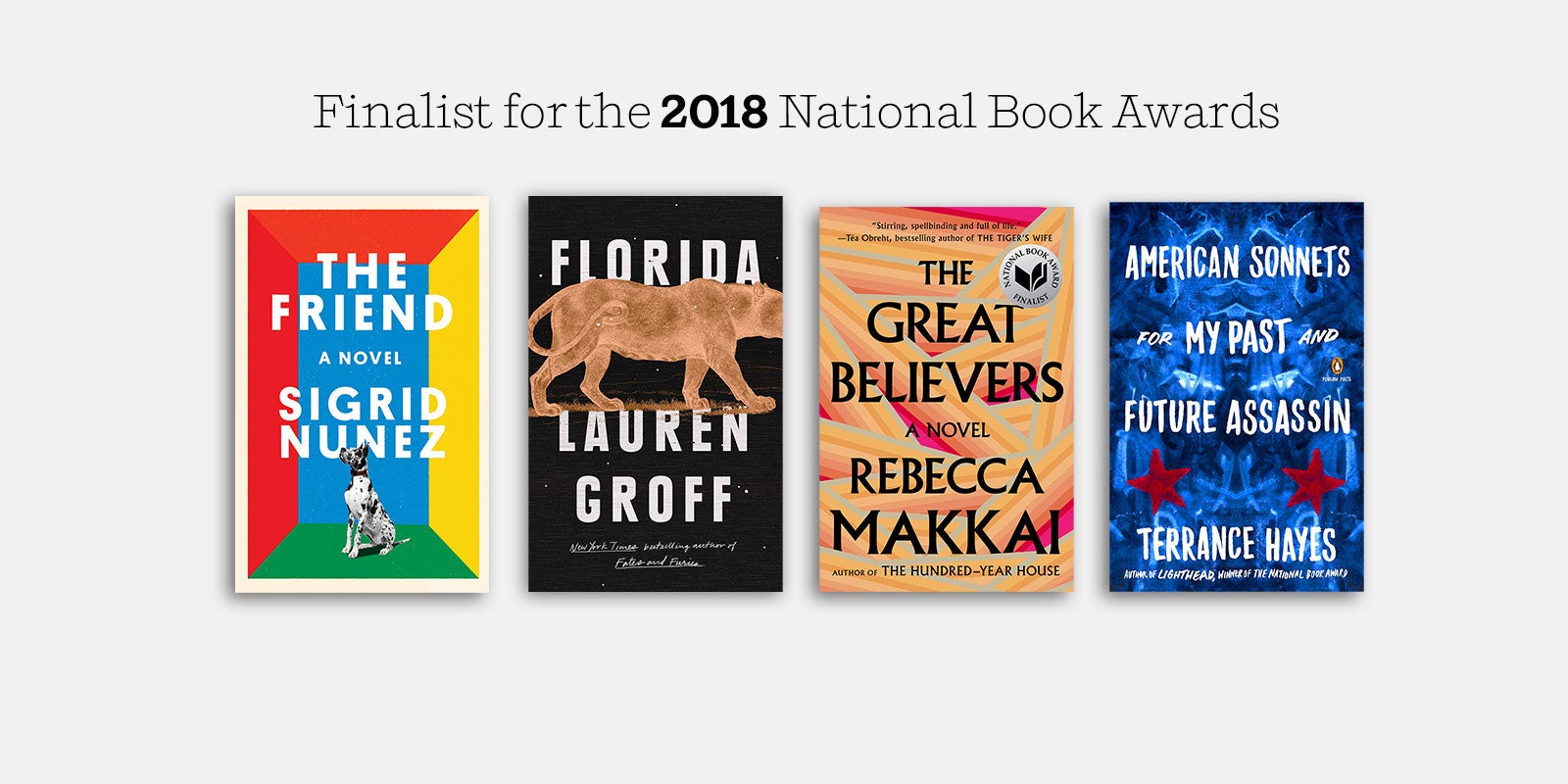 Penguin Random House Fiction Finalists for the 2018 National Book Awards