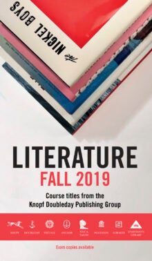 Knopf Doubleday Literature Fall 2019 cover