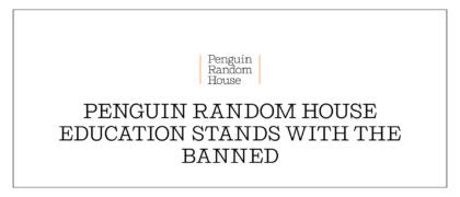 Penguin Random House is Committed to Protecting the Freedom to Read