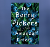 The Berry Pickers book cover against a blue background