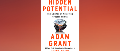 The book cover for Hidden Potential against an orange background