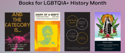 Books for LGBTQIA+ History Month