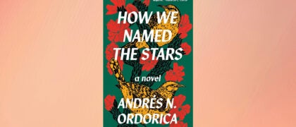How We Named the Stars book cover against a peach background