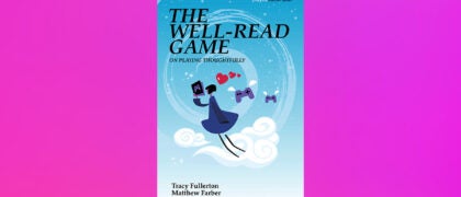 The Well-Read Game book cover against a pink background