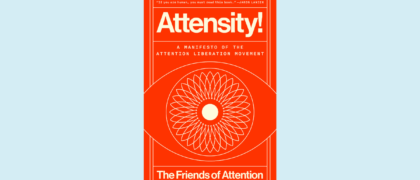 Attensity! book cover against a blue background